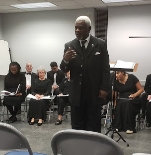 Maestro Dorceal Duckens singing 'Go Down Moses'.