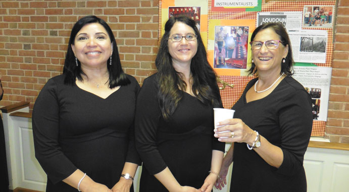 Our three soprano soloists, Gabriela Ramirez-Carr, Stephanie Nelson, and Susan Bowen.