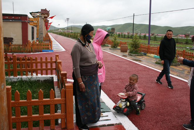 Model Tibetan village in Gaxiu (Gannan).